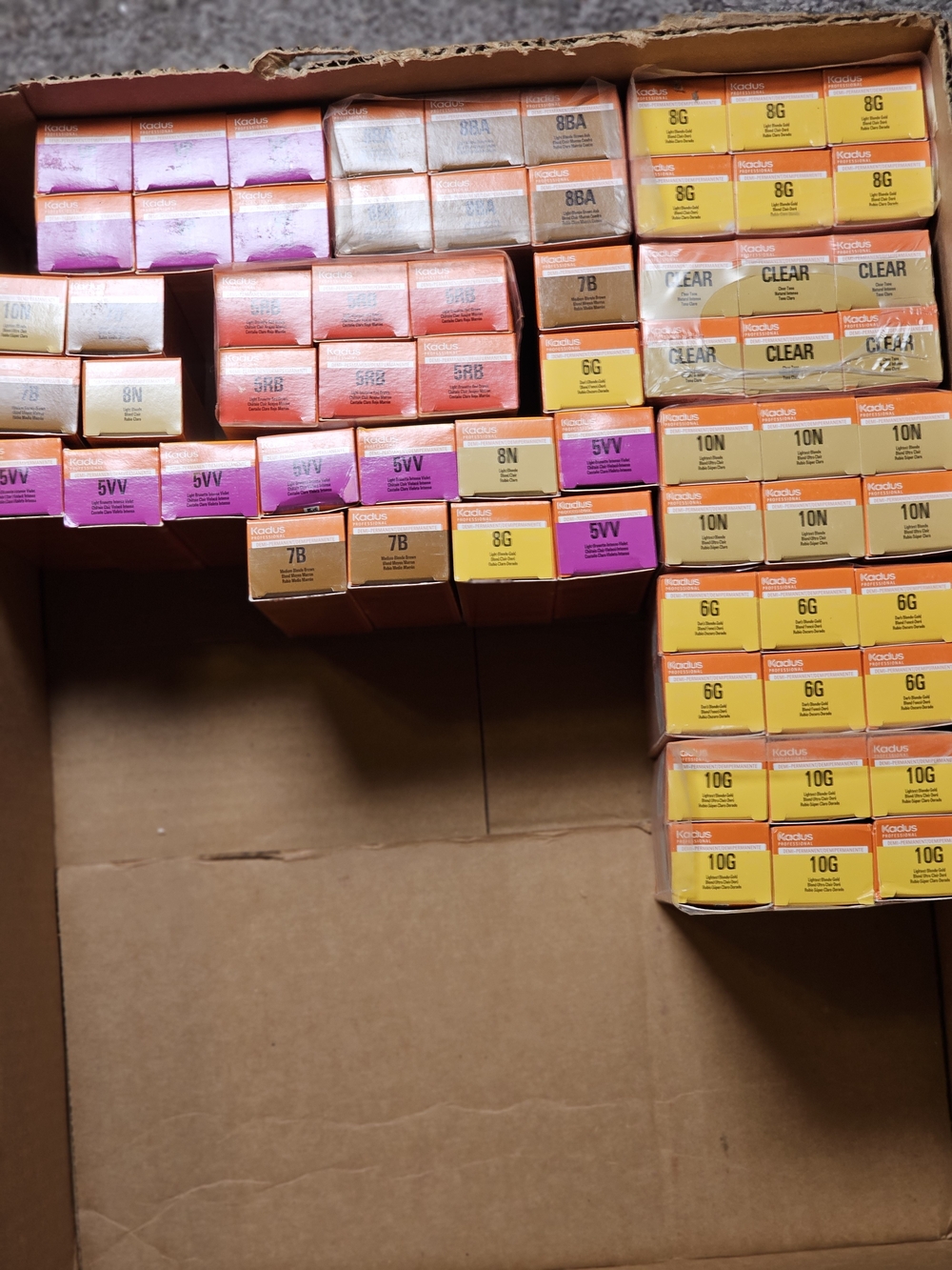 Kadus Demi Permanent Hair Color LOT of 300 NEW Never Opened NOT expired